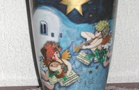 Vase X-mas Rosina Wachtmeister avec anges et étoile
